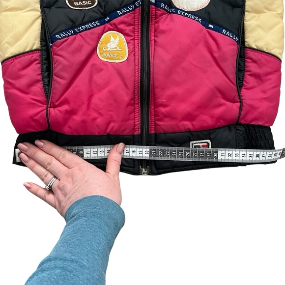 Vintage Rally Express Puffer Vest Scouts Patches Puffy Zipper  Adventure Size 12 - Picture 14 of 16